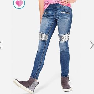 Justice Flip Sequin Jegging-size 12 Slim